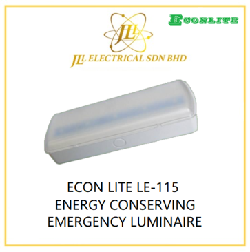 ECON LITE LE-115 ENERGY CONSERVING EMERGENCY LUMINAIRE