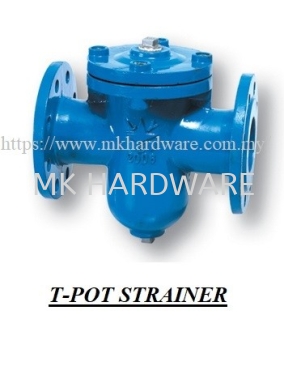 DUCTILE IRON T POT STRAINER