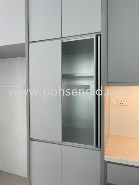 Solid Plywood Laminated Kitchen Cabinet #Residensi SIGC Kitchen Seremban, Negeri Sembilan (NS), Malaysia Renovation, Service, Interior Design, Supplier, Supply | Poh Seng Furniture & Interior Design