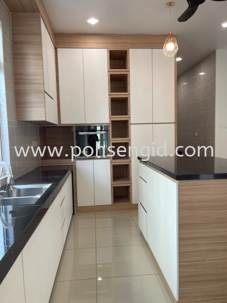 Solid Plywood Laminated Kitchen Cabinet #SENAWANG PERDANA Kitchen Seremban, Negeri Sembilan (NS), Malaysia Renovation, Service, Interior Design, Supplier, Supply | Poh Seng Furniture & Interior Design