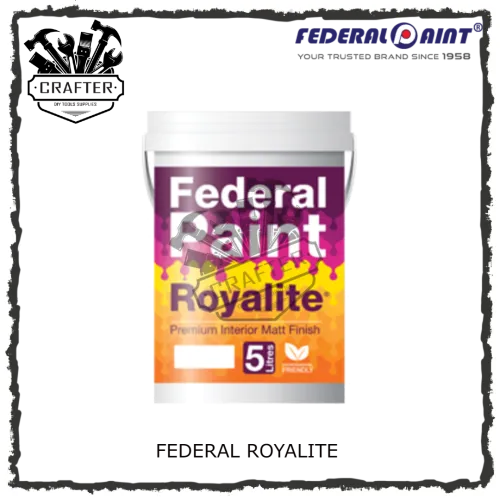 5L FEDERAL ROYALITE PREMIUM EMULSION PAINT