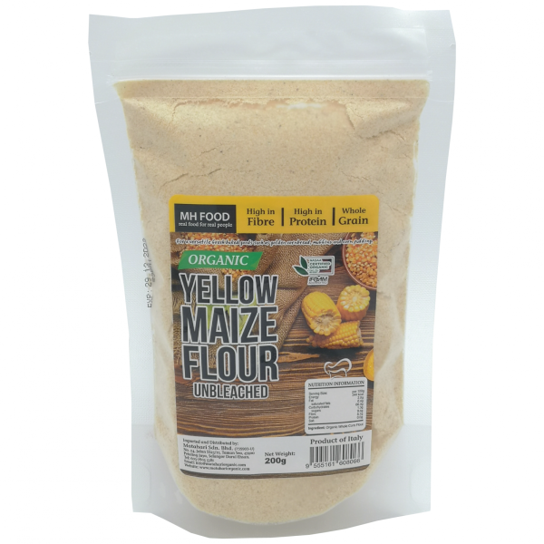 Organic Yellow Maize Flour 200g FLOUR Malaysia, Selangor, Kuala Lumpur (KL), Klang, Petaling Jaya (PJ) Manufacturer, Wholesaler, Supplier, Importer | Matahari Sdn Bhd