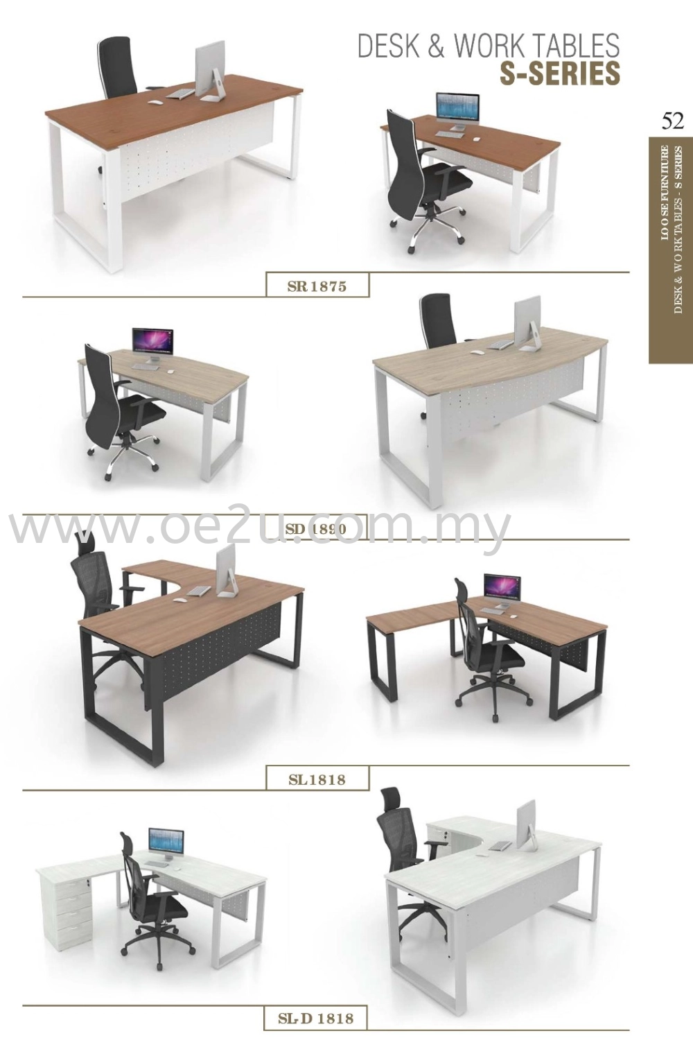 Rectangular Table c/w Matrix Square Leg 