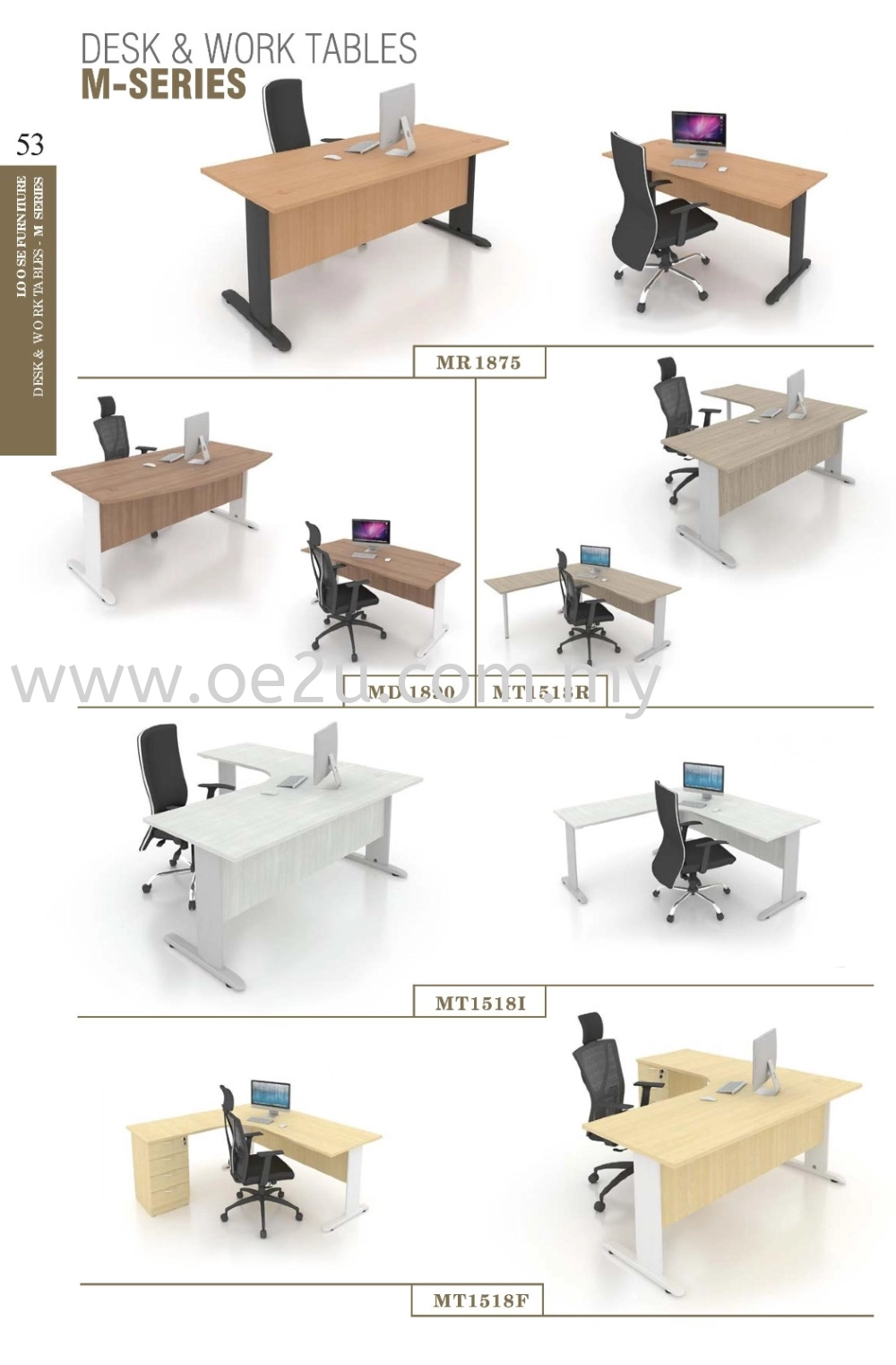 Rectangular Table C/w J Cantilever Leg & Wooden Modesty Panel OFFICE ...