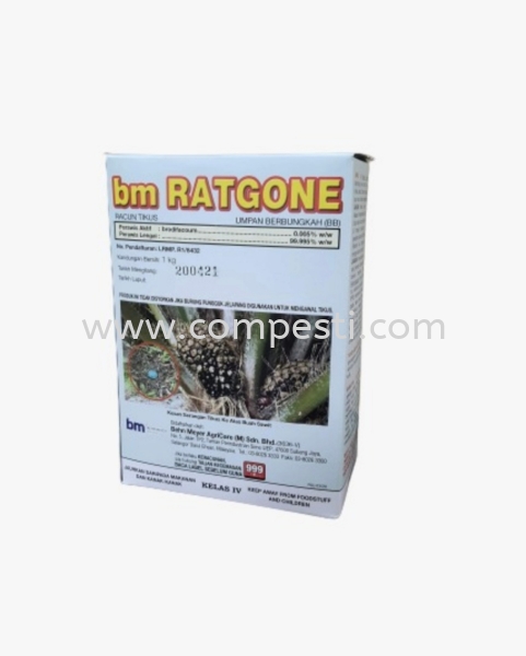 Ratgone - 1kg Brodifacoum Active Ingredients Selangor, Malaysia, Kuala Lumpur (KL), Puchong Supplier, Suppliers, Supply, Supplies | COMPESTI SDN BHD