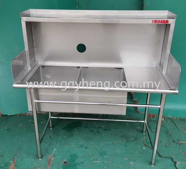 Stainless Steel 2 Bowl Sink   ׸˫ϴ Sink Washing Kitchen Equipment Johor, Malaysia, Batu Pahat Supplier, Manufacturer, Supply, Supplies | Gayheng Stainless Steel Sdn Bhd