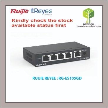 RUIJIE REYEE RG-ES105GD: 5 PORT Ggabit METAL CASE UNMANAGED SWITCHES