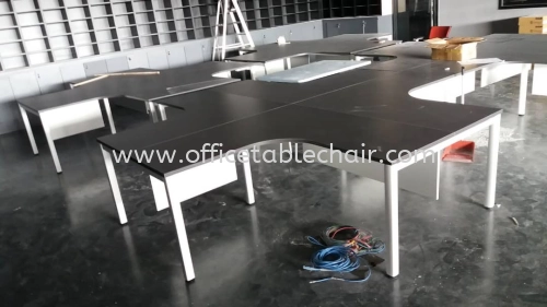 DELIVERY & INSTALLATION WORKSTATION L-SHAPE TABLE  OFFICE FURNITURE TAMAN UNIVERSITI, PETALING JAYA