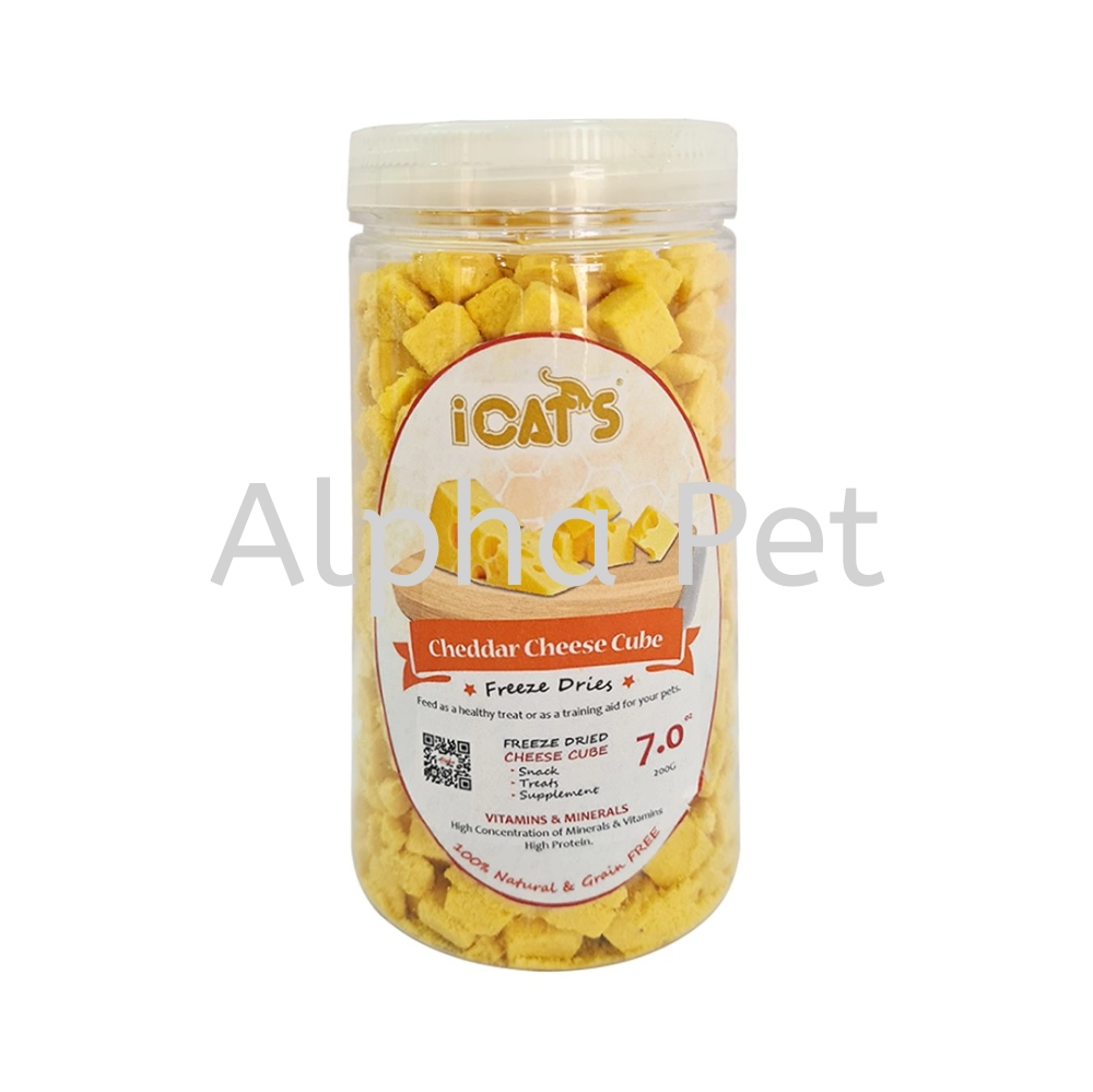 iCat's Freeze Dried Pet Treat - Cheddar Cheese Cube