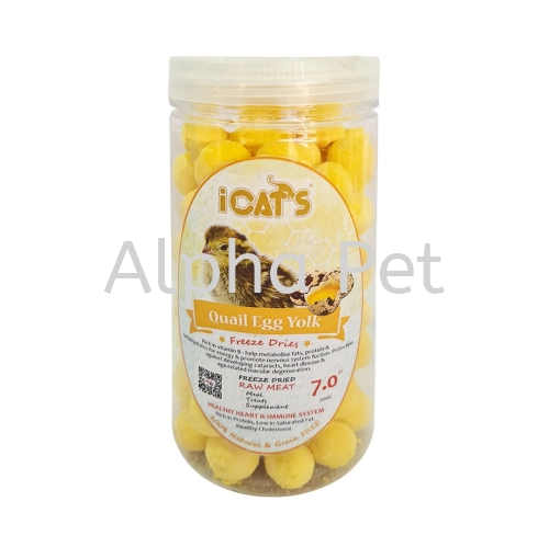 iCat's Freeze Dried Pet Treat - Quail Egg Yolk