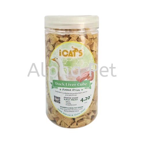 Icat's Freeze Dried Pet Treat - Duck Liver (Cube) ( 60G | 120G )