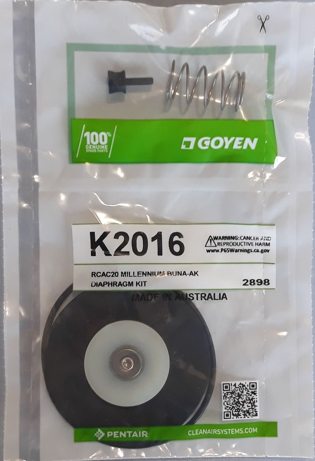 K2016 Goyen Diaphragm Kit