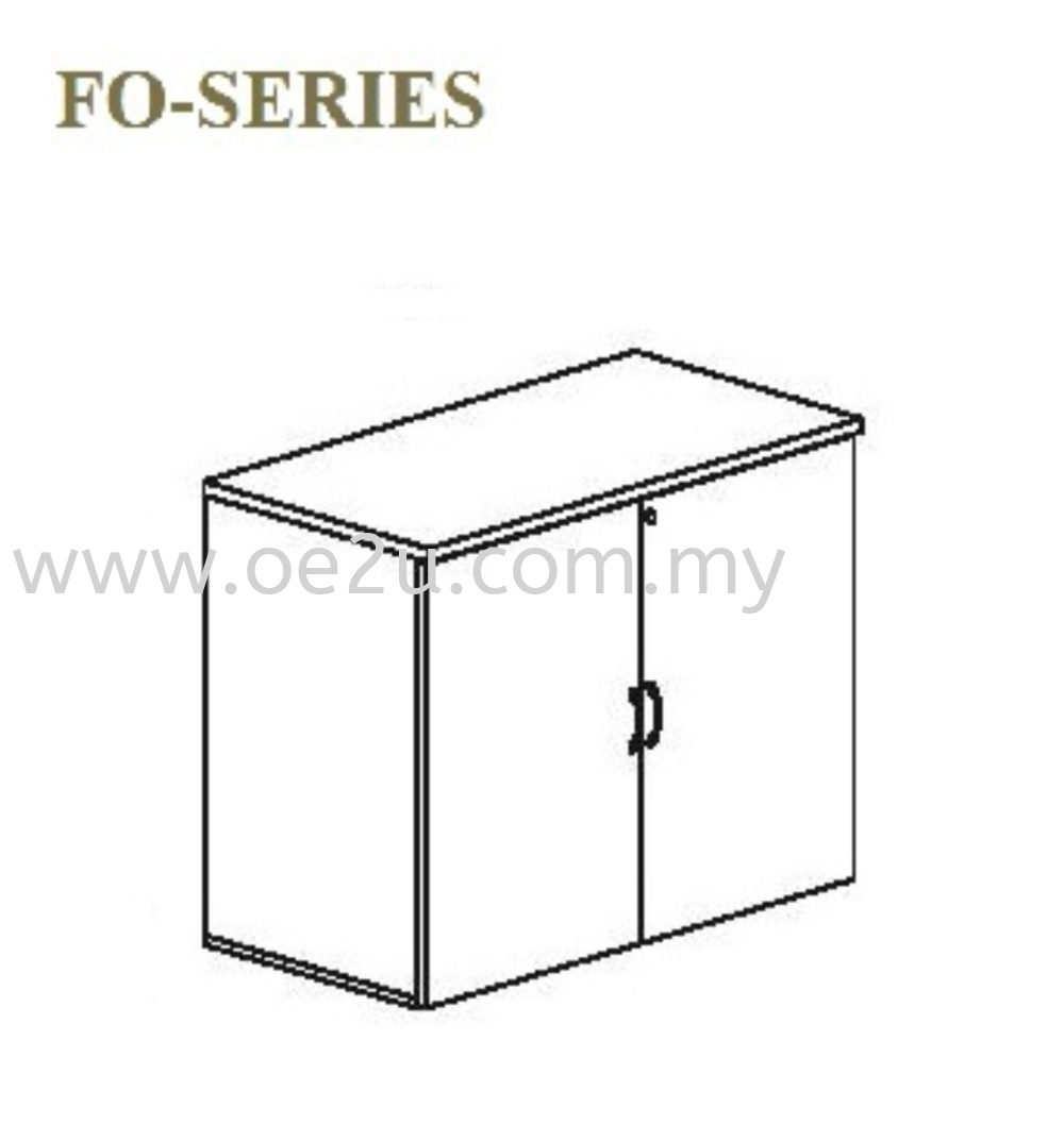 Low Swinging Door Cabinet - 2 Tiers (FO Series)