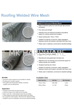 ROOFING WELDED WIRE MESH