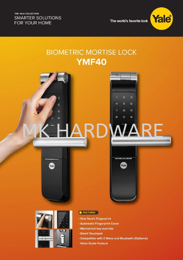 BIOMETRIC MORTISE LOCK YMF40