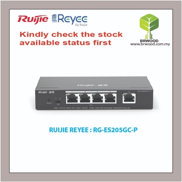 RUIJIE REYEE RG-ES205GC-P: 5 Port Gigabit Cloud Managed Layer 2 PoE Switches for IP Surveillance