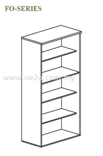 High Open Shelf Cabinet - 5 Tiers (FO Series)