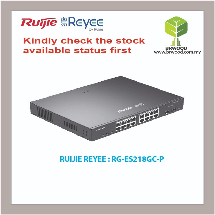 Ruijie - Rayee RG-ES218GC-P 18 Port Gigabit Cloud Managed PoE+ Switch