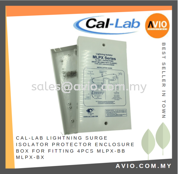 CAL-LAB Callab Cal Lab Lighning Surge Isolator Protector Enclosure Box for fitting 4pcs MLPX-BB MLPX-BX  LIGHTNING ISOLATOR Johor Bahru (JB), Kempas, Johor Jaya Supplier, Suppliers, Supply, Supplies | Avio Digital