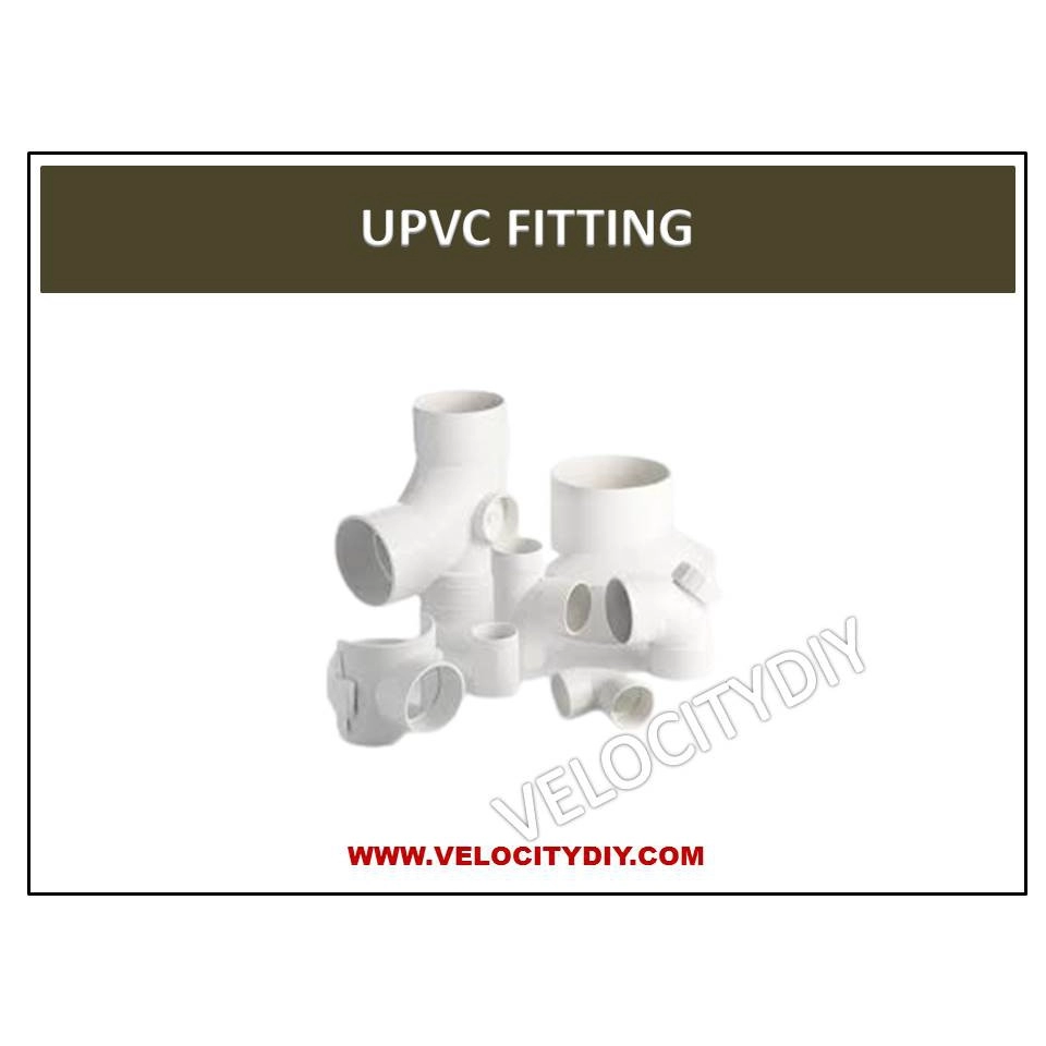 （排气/排污水白色接头）110mm 4" UPVC Fitting/UPVC Connector/UPVC Sambung/For Bathroom/For Rooftop/For Gutter/Salur Air