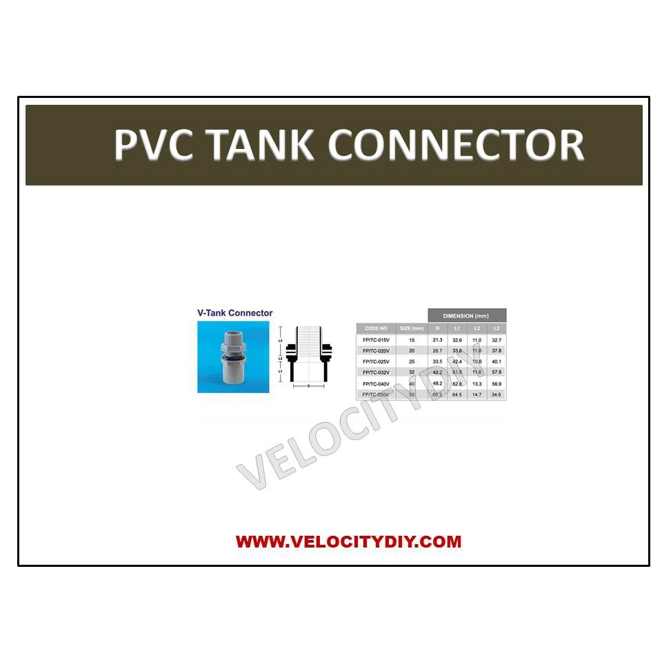 （蓄水桶接头）PVC TANK CONNECTOR/TANK SOCKET