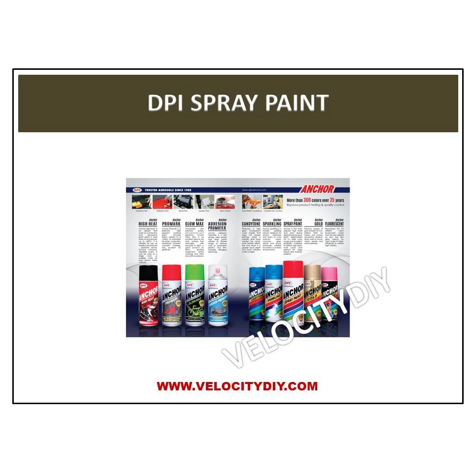 （DPI 喷漆）DPI AEROSOLS SPRAY PAINT/ANCHOR SPRAY PAINT/614 SPRAY PAINT/KROMOTO SPRAY PAINT STANDARD COLOUR PART-3