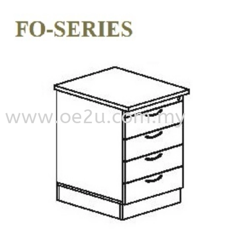 Stand Pedestal Drawer 4D (FO Series)