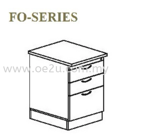 Stand Pedestal Drawer 2D+1F (FO Series)