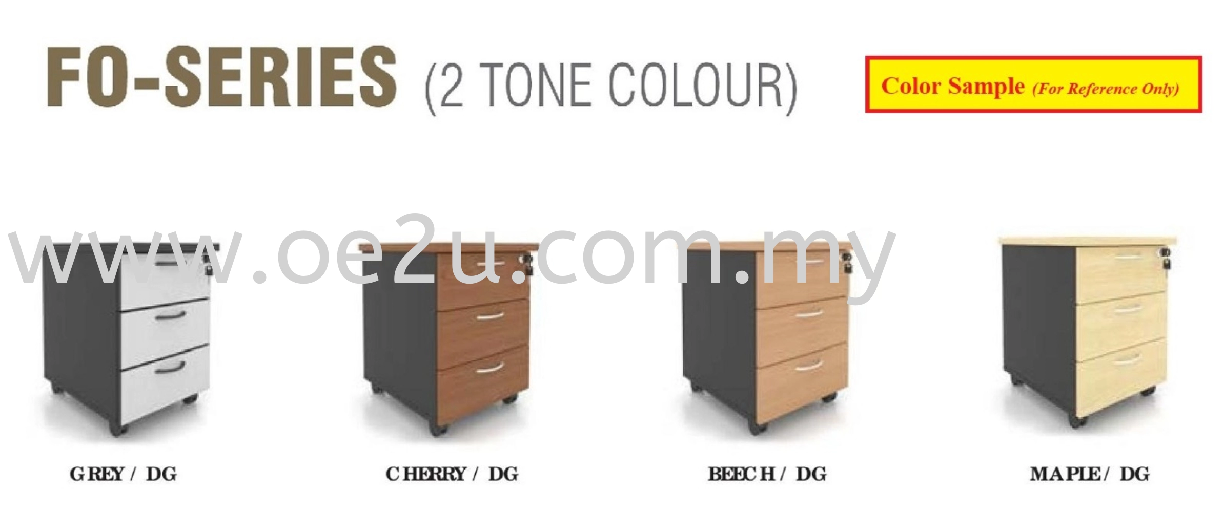 Mobile Pedestal Drawer 2D+1F (FO Series)