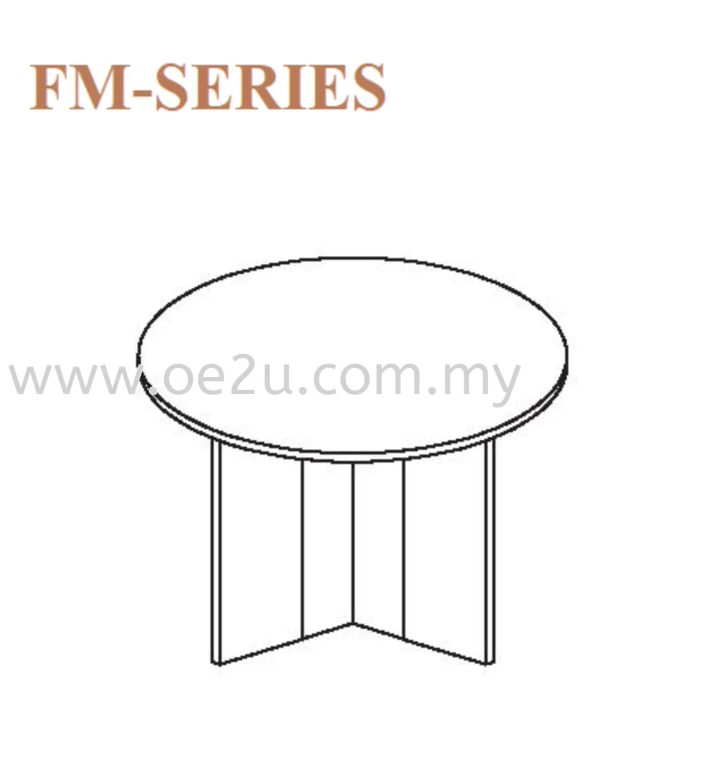 Round Discussion Table c/w Chipboard Leg (FM Series)