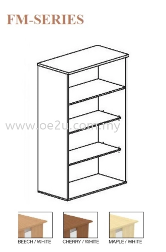 High Open Shelf Cabinet - 4 Tiers (FM-HOS)