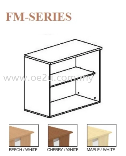 Low Open Shelf Cabinet - 2 Tiers (FM-OS)