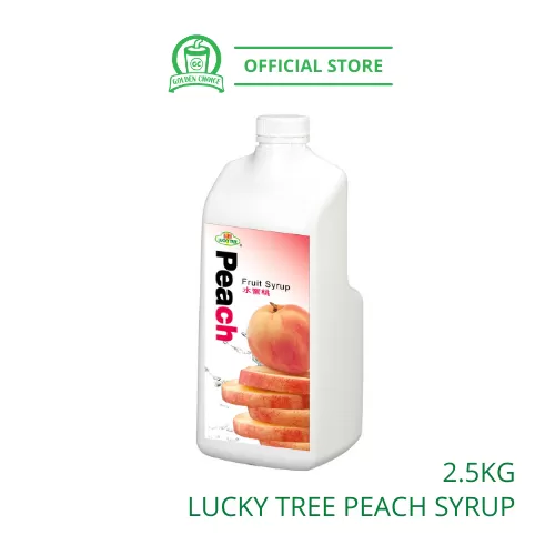 PEACH Concentrate Syrup 2.5kg LUCKY TREE 福树水蜜桃果汁 - Taiwan Import | Fruit Tea | Fruit Juice