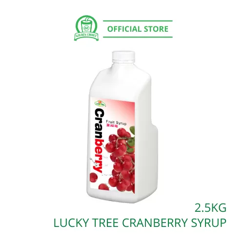 CRANBERRY Concentrate Syrup 2.5kg LUCKY TREE 福树蔓越莓果汁 - Taiwan Import | Fruit Tea | Fruit Juice