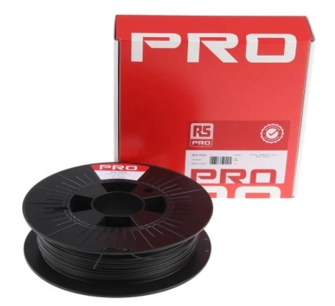 910-7034 RS PRO 1.75mm Black CARBON-P 3D Printer Filament