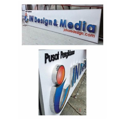 3D Signboard - InDesign & Media