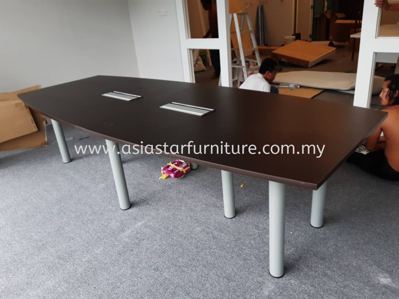 DELIVERY & INSTALLATION MEETING TABLE (INCLUDED FLIPPER COVER) QBC 30 OFFICE FURNITURE TAMAN PERINDU