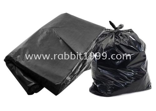 PLASTIC BAG - 74cm x  90cm - black