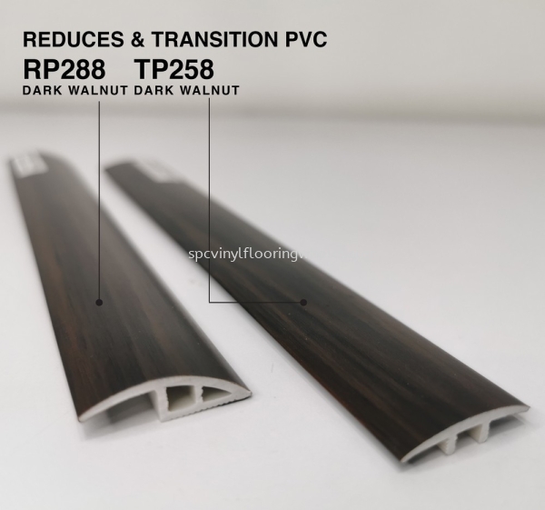 RP288 & TP258 Dark Walnut REDUCES & TRANSITION PVC PROFILE PVC Malaysia, Penang Supplier, Suppliers, Supply, Supplies | GH SUCCESS (M) SDN BHD