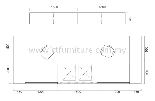 4) RECEPTION COUNTER PARTITION CONCEPT 2 OFFICE SYSTEM PARTITION Malaysia, Melaka, Melaka Raya Supplier, Distributor, Supply, Supplies | C T FURNITURE AND OFFICE EQUIPMENT