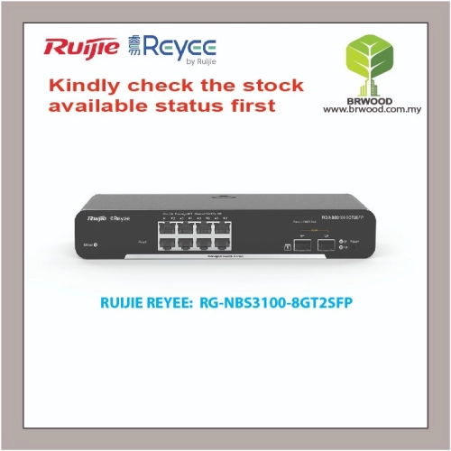 RUIJIE REYEE RG-NBS3100-8GT2SFP: 8GE C/W 2 SFP GIGABIT CLOUD MANAGED SWITCHES