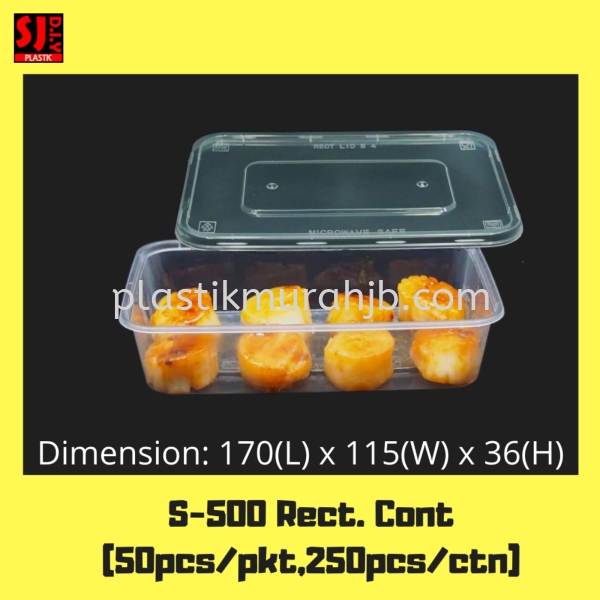 MW S-500 Rect Cont. Rectangular PP Disposable Container Johor Bahru (JB), Malaysia, Pasir Gudang Supplier, Wholesaler, Supply, Supplies | SJ DIY PLASTIC DISTRIBUTION (M) SDN BHD