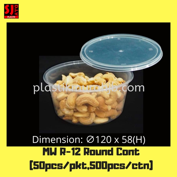 MW R-12 Round Cont. Round PP Disposable Container Johor Bahru (JB), Malaysia, Pasir Gudang Supplier, Wholesaler, Supply, Supplies | SJ DIY PLASTIC DISTRIBUTION (M) SDN BHD