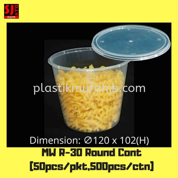 MW R-30 Round Cont. Round PP Disposable Container Johor Bahru (JB), Malaysia, Pasir Gudang Supplier, Wholesaler, Supply, Supplies | SJ DIY PLASTIC DISTRIBUTION (M) SDN BHD