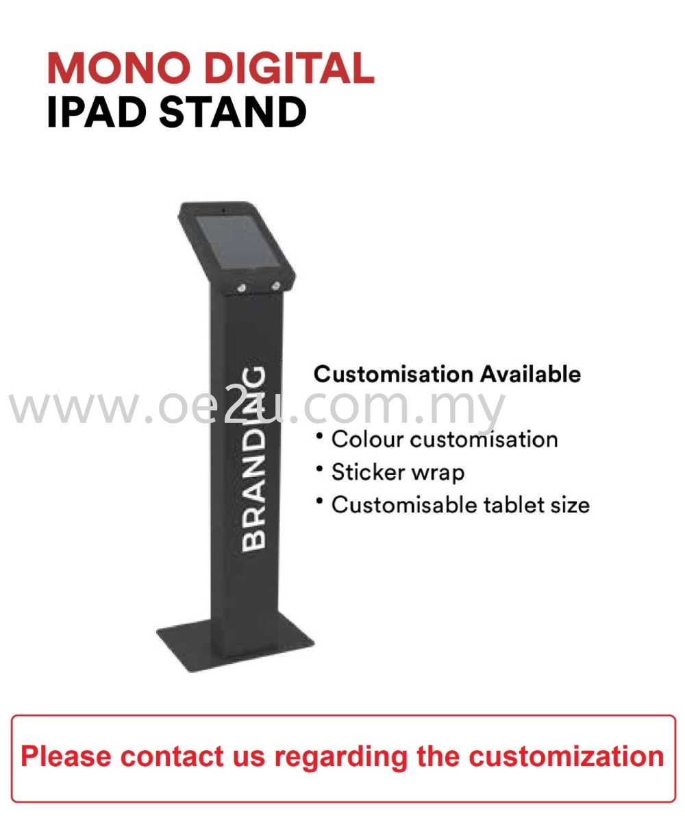 MONO Digital iPad Stand (Compatible with both Android & IOS tablets)