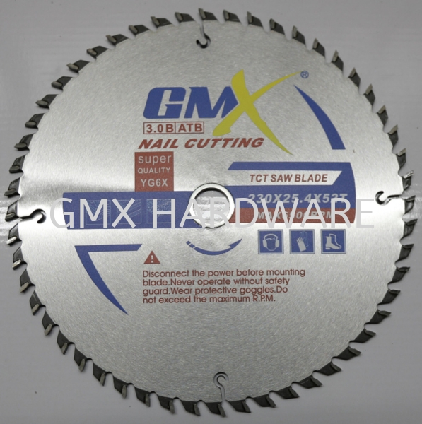 GMX 3.0B ATB NAIL CUTTING TCT SAW BLADE (SUPER QUALITY YG6X) NAIL CUTTING Melaka, Malaysia, Batu Berendam Supplier, Suppliers, Supply, Supplies | GMX MACHINERY & HARDWARE TRADING