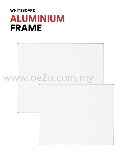 Aluminium Frame Non-Magnetic Whiteboard (HPL Non-Magnetic Surface)