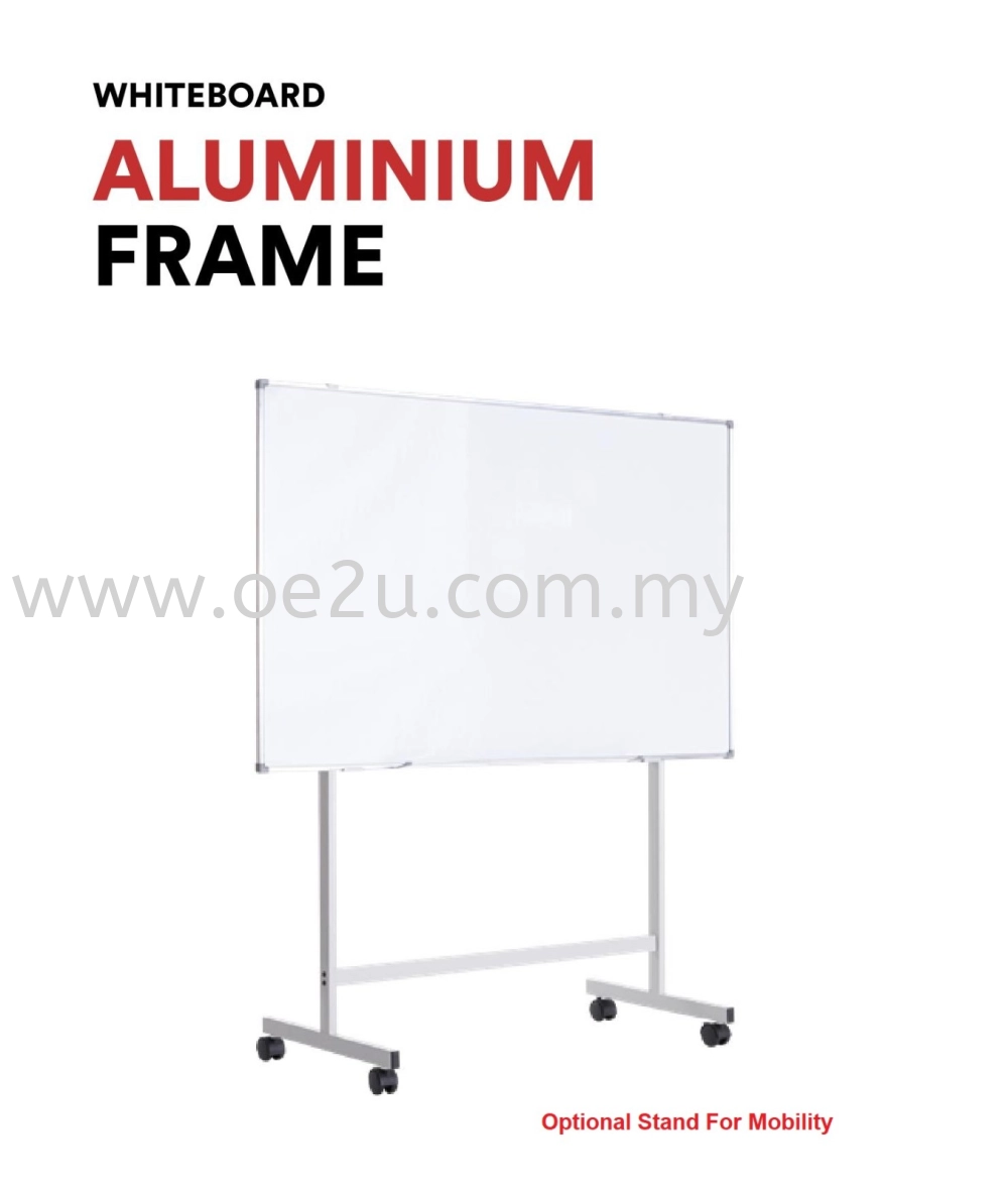 Aluminium Frame Magnetic Whiteboard (e3 CeramicSteel Magnetic Surface)