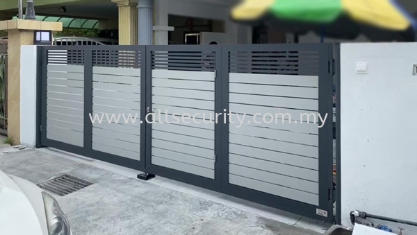 ALUMINIUM TRACKLESS FOLDING GATE Aluminium Trackless Folding Gate Aluminium Gate - i-SmartGate Singapore, Johor, Senai, Selangor, Seremban, Malaysia Manufacturer, Supplier, Supply, Supplies | AST Automation Pte Ltd