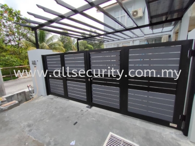 ALUMINIUM TRACKLESS FOLDING GATE